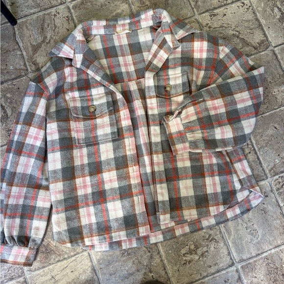 Altar'd State Jackets & Blazers - Altar'd State Multicolor Plaid Shirt Jacket